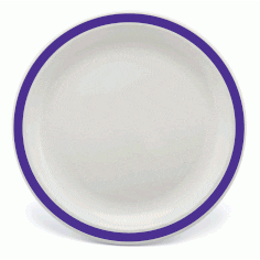 Duo Plate - 17cm - Purple