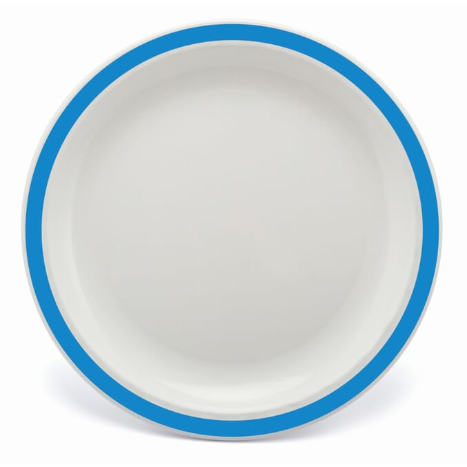 duo plate 23cm blue single