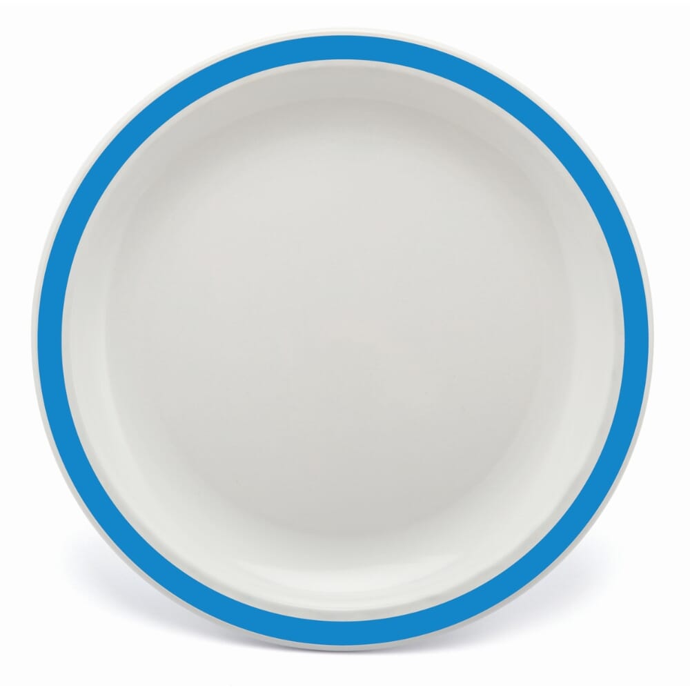 duo plate 23cm blue single