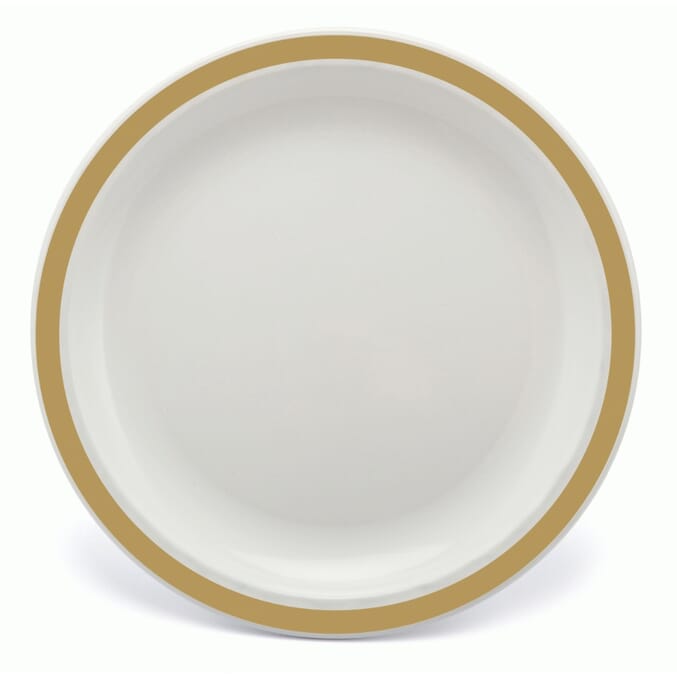 duo plate 23cm gold single