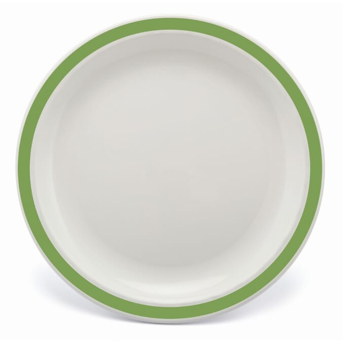 duo plate 23cm green single