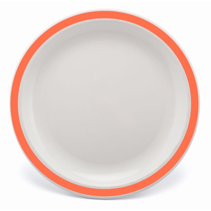 duo plate 23cm orange single