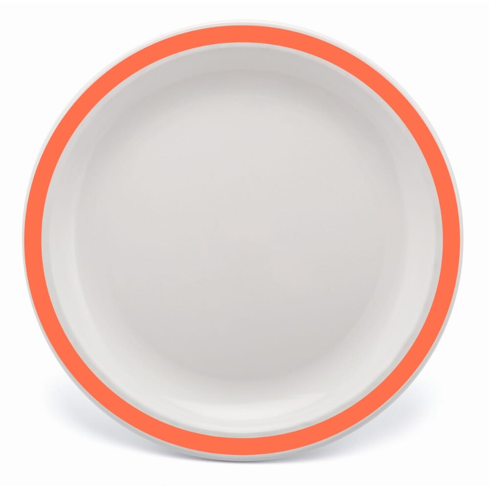 duo plate 23cm orange single