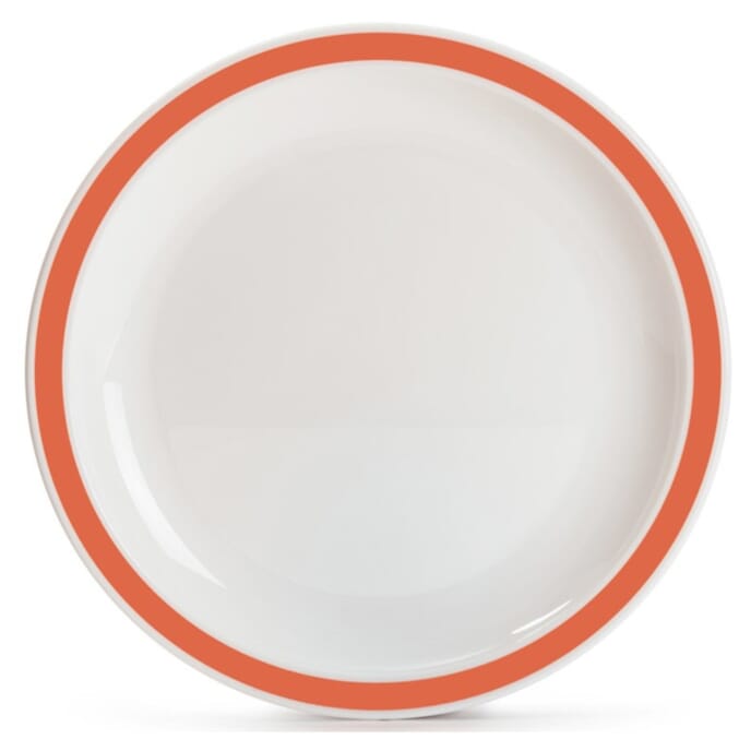 duo plate 23cm orange