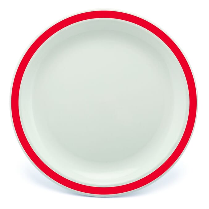 duo plate 23cm red