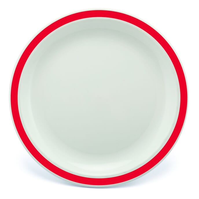 duo plate 23cm red