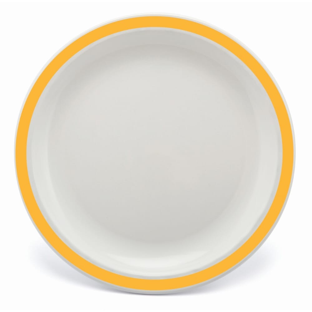 duo plate 23cm yellow single