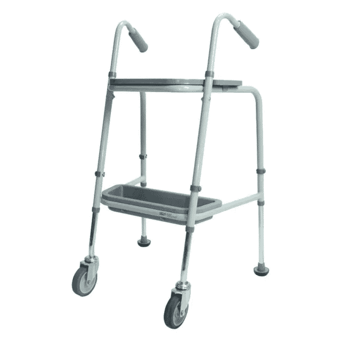 duo walking support trolley grey
