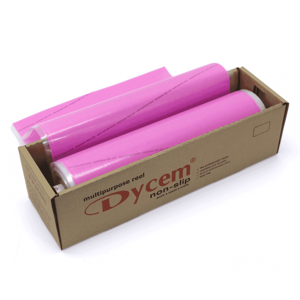 dycem reel dispenser 40cm wide pink