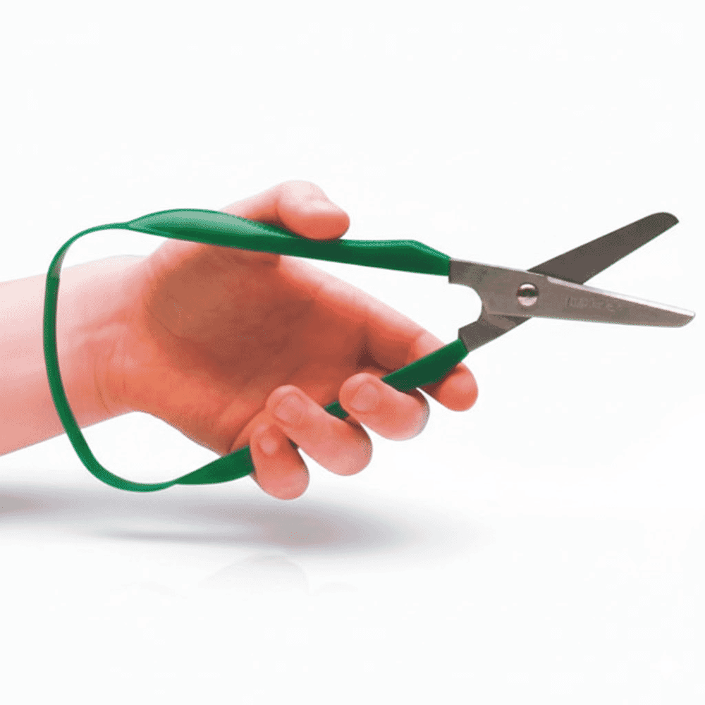 easi grip scissors in use