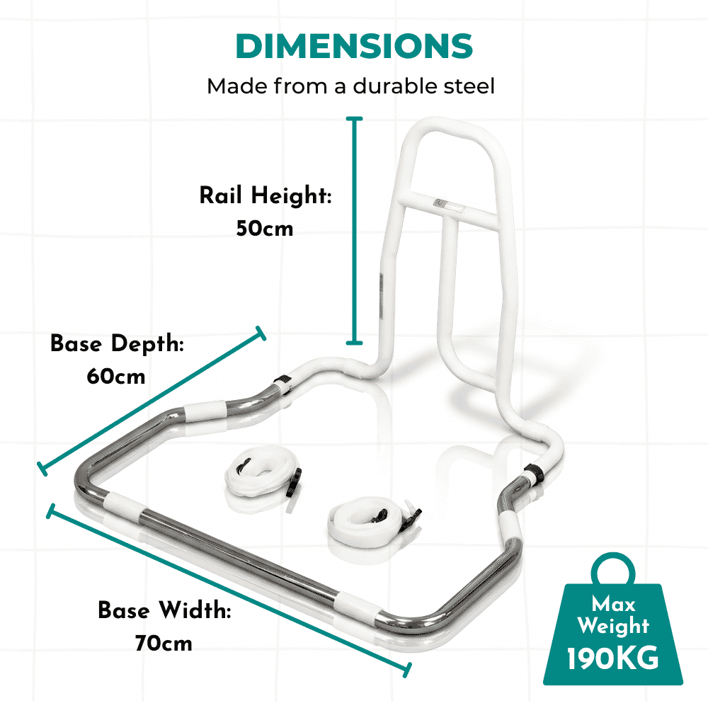 easy fit bed rail dimensions