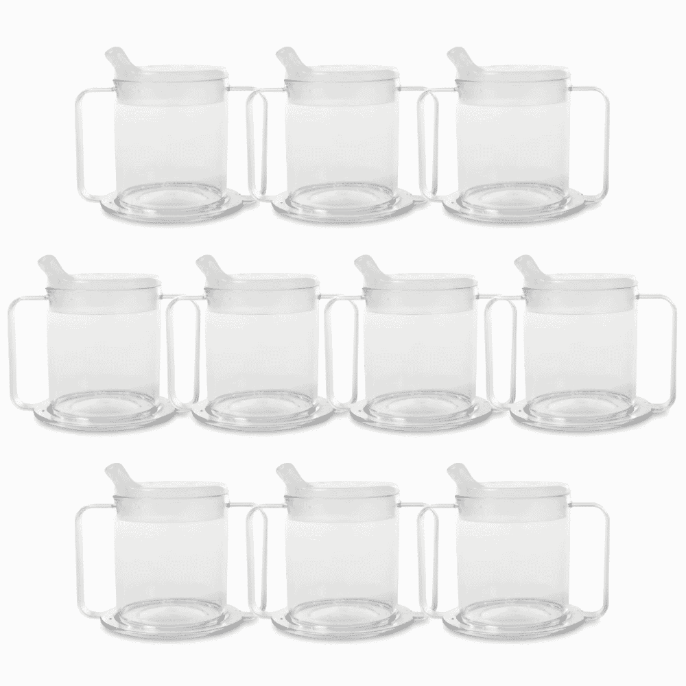 easy grip cup with angled lid pack of 10