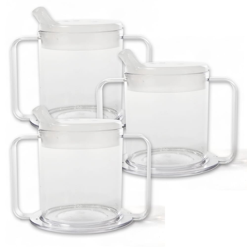 easy grip cup with angled lid pack of 3