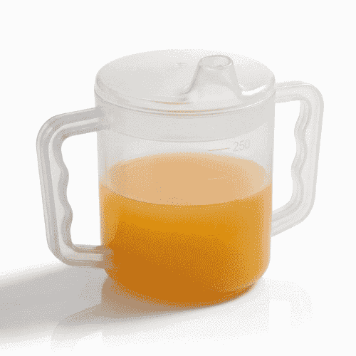 easy grip dual handled mugs drinking lid