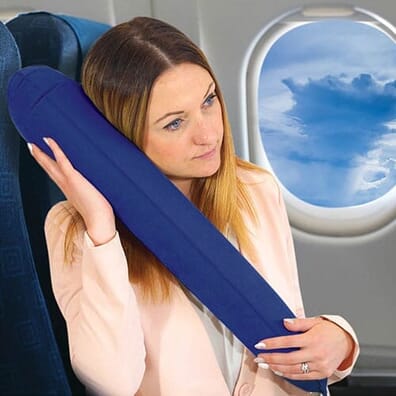 Easy-Inflate Travel Pillow