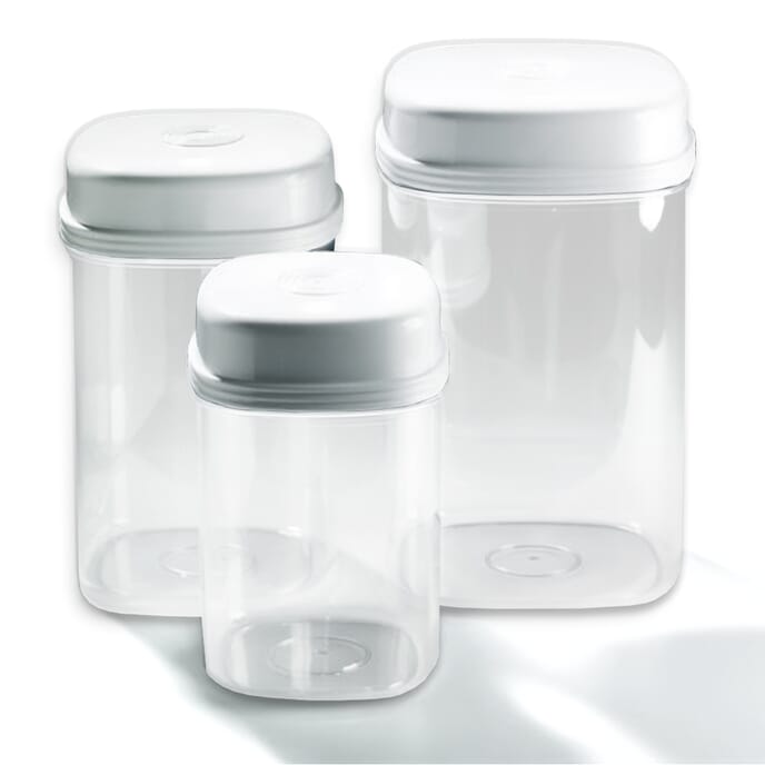 easy open clear food containers set of 3