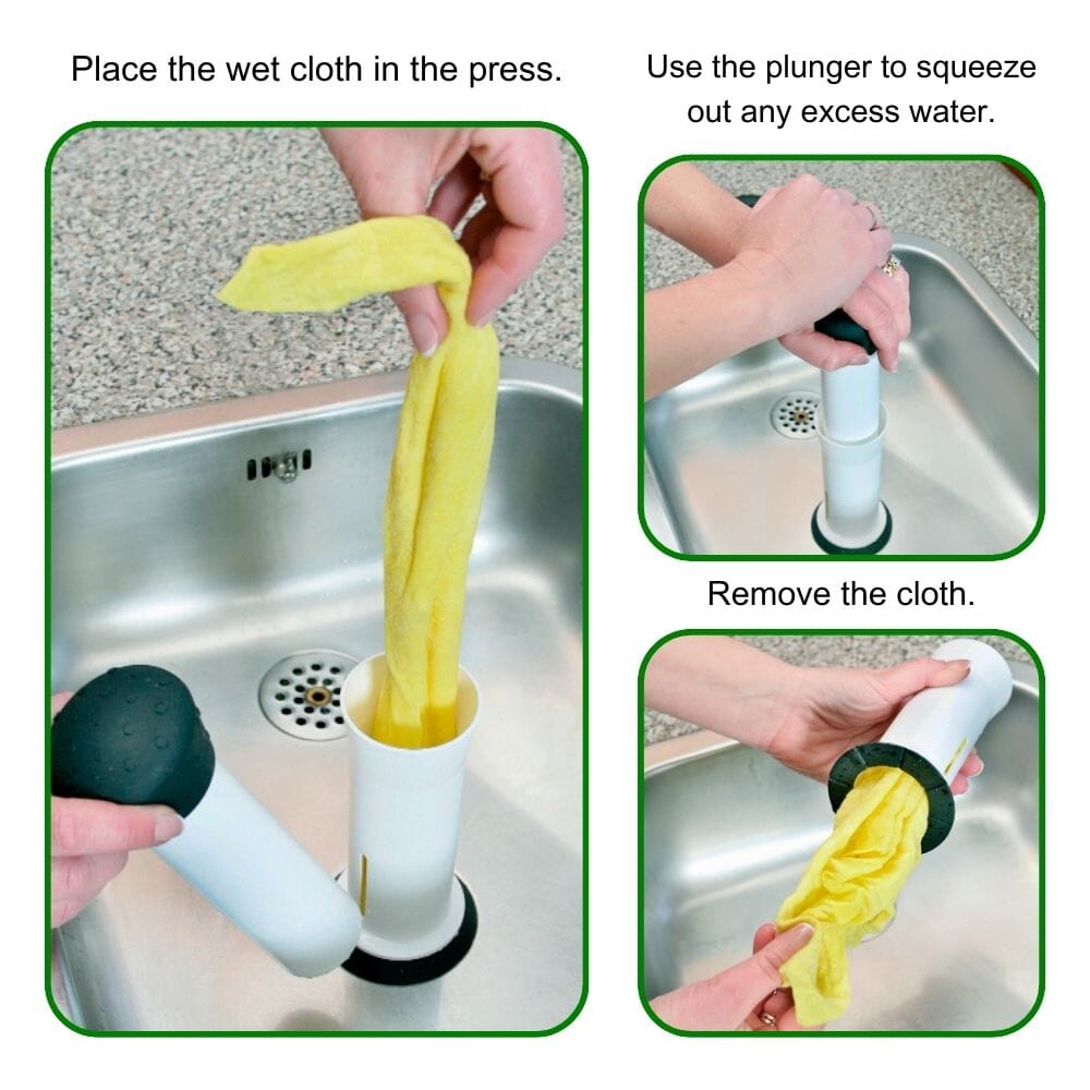 easy squeezey cloth press how to use