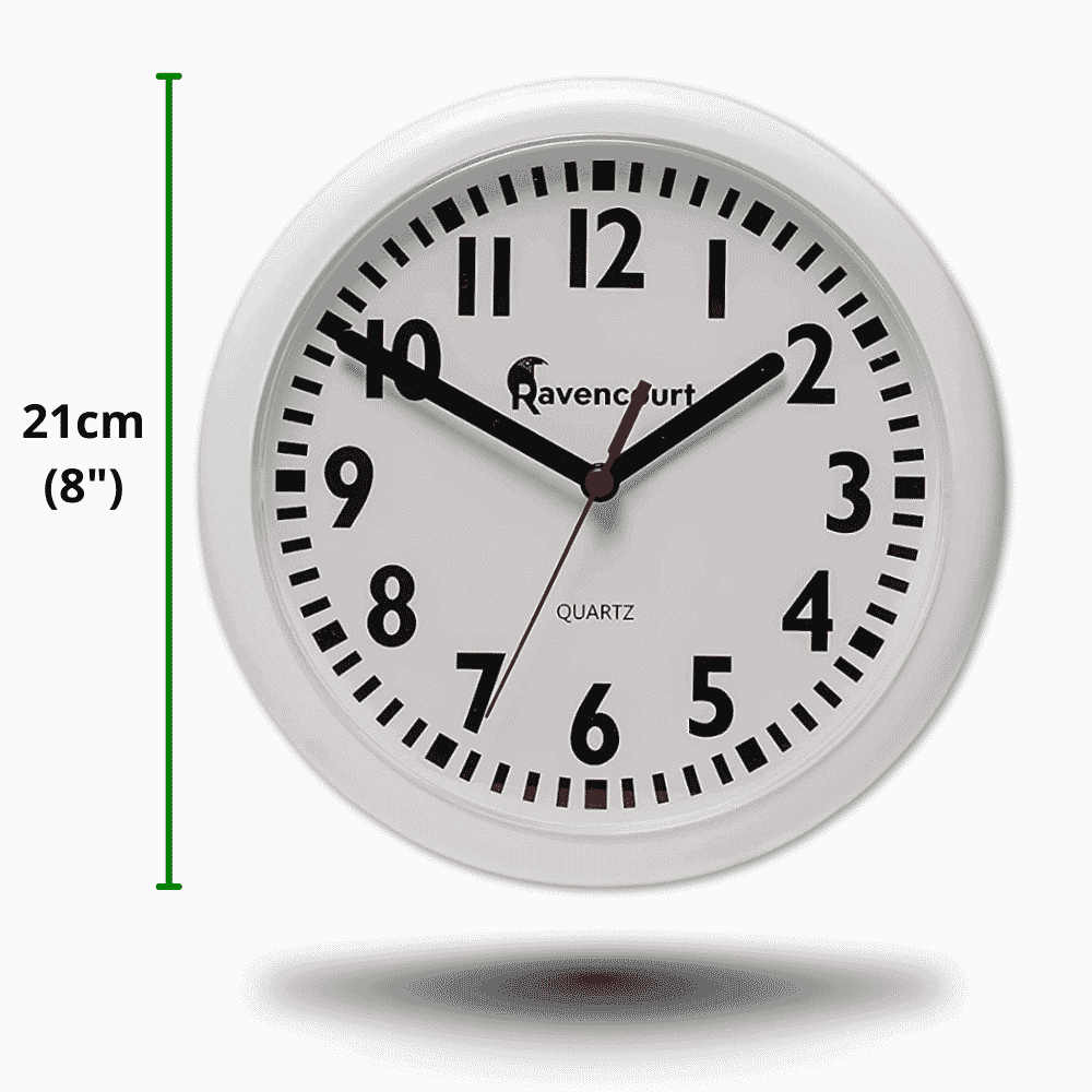 easy to read wall clock dimensions