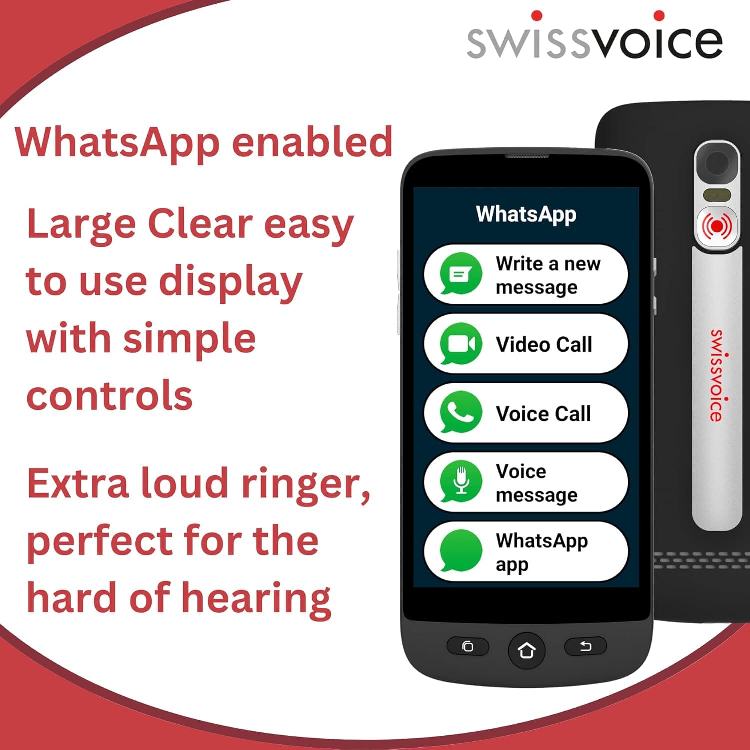 easy to use smartphone simple whatsapp
