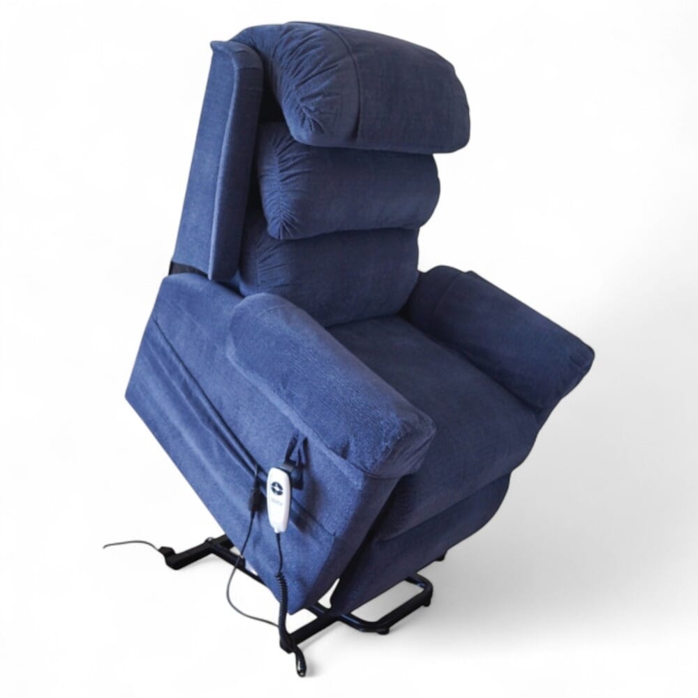 ecclesfield riser recliner chair blue rise