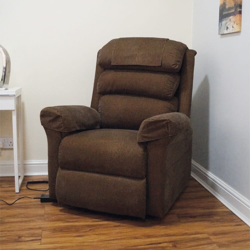 ecclesfield riser recliner chair brown lifestyle