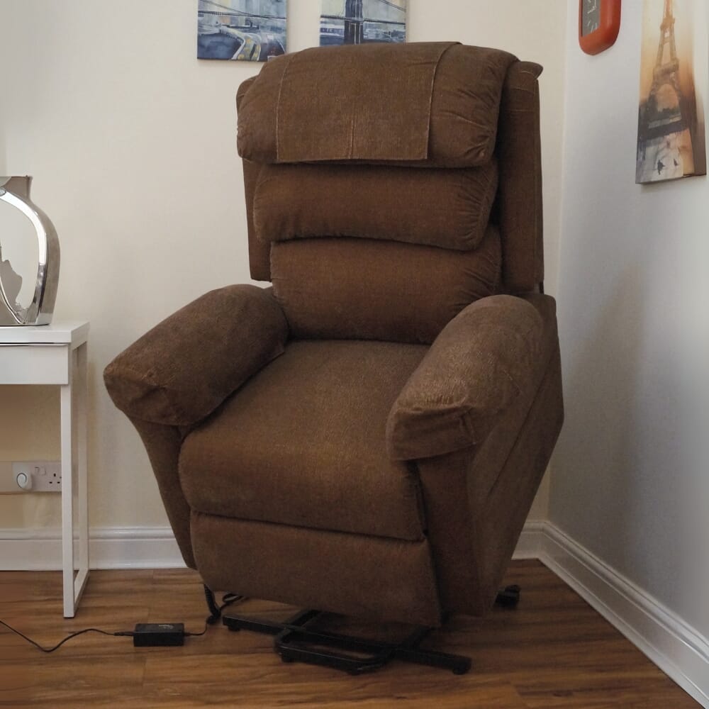 ecclesfield riser recliner chair brown rising