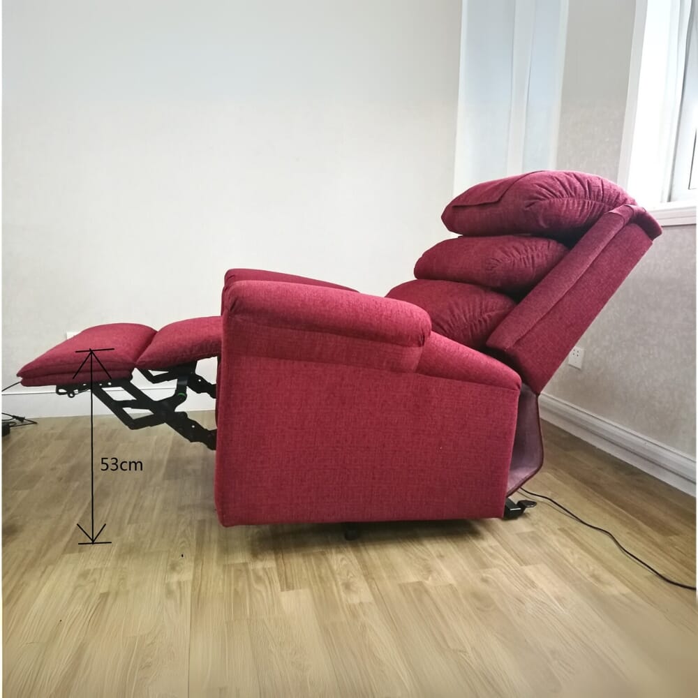 ecclesfield riser recliner chair foot rest height