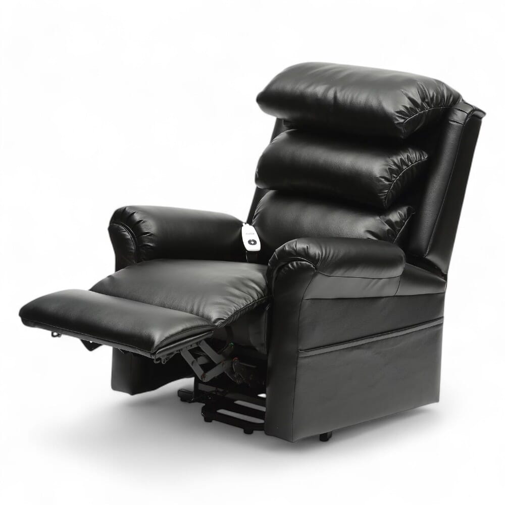 ecclesfield riser recliner chair pu upholstery reclined