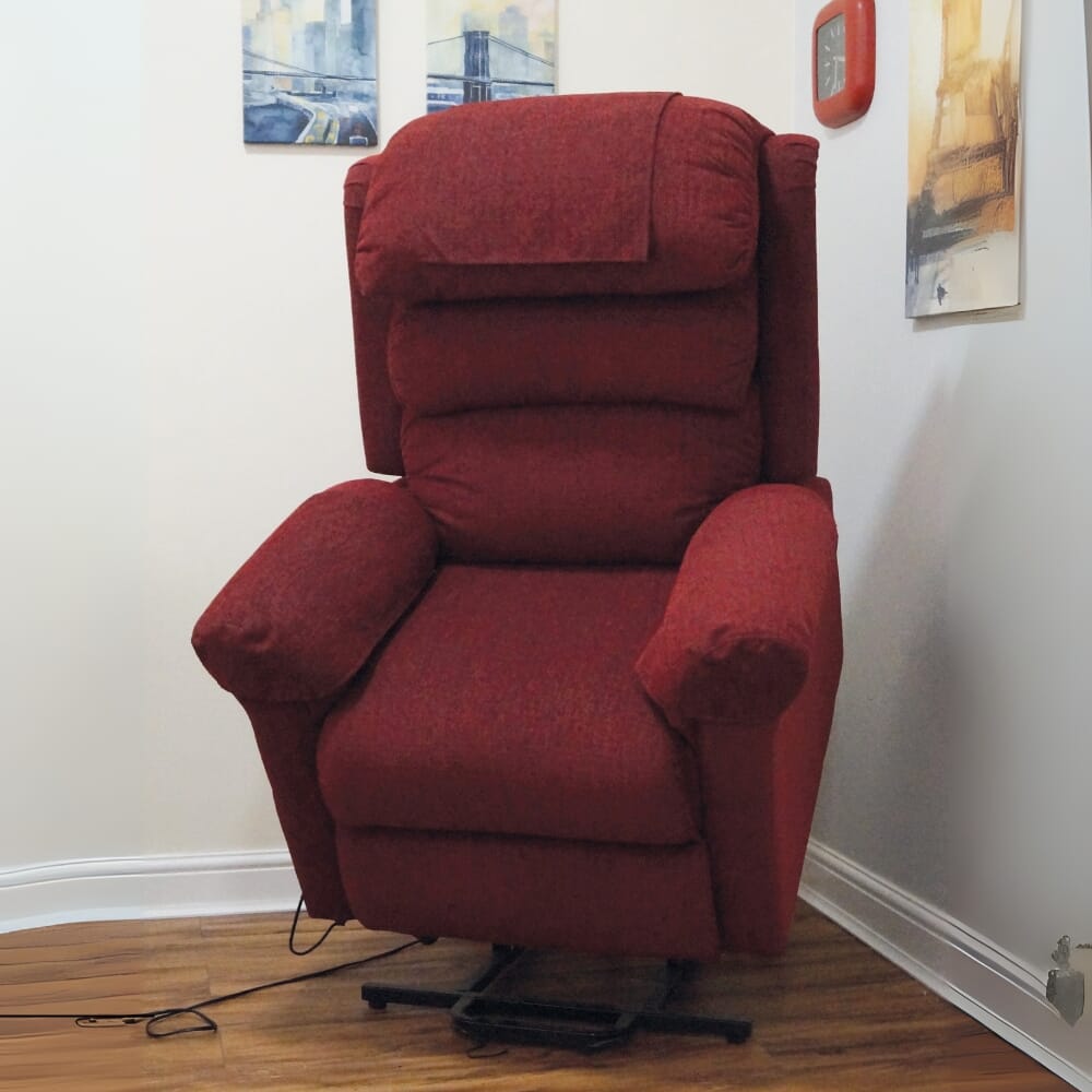 ecclesfield riser recliner chair red rising
