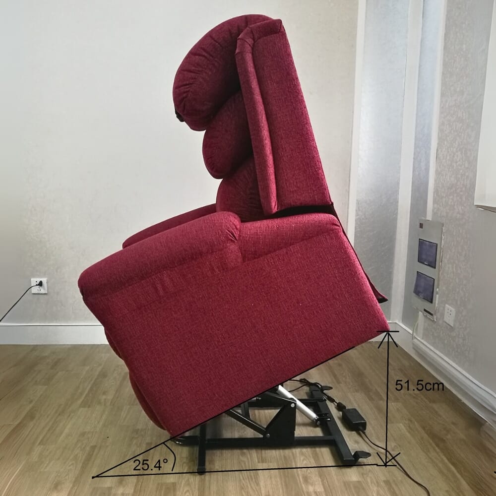 ecclesfield riser recliner chair rise height