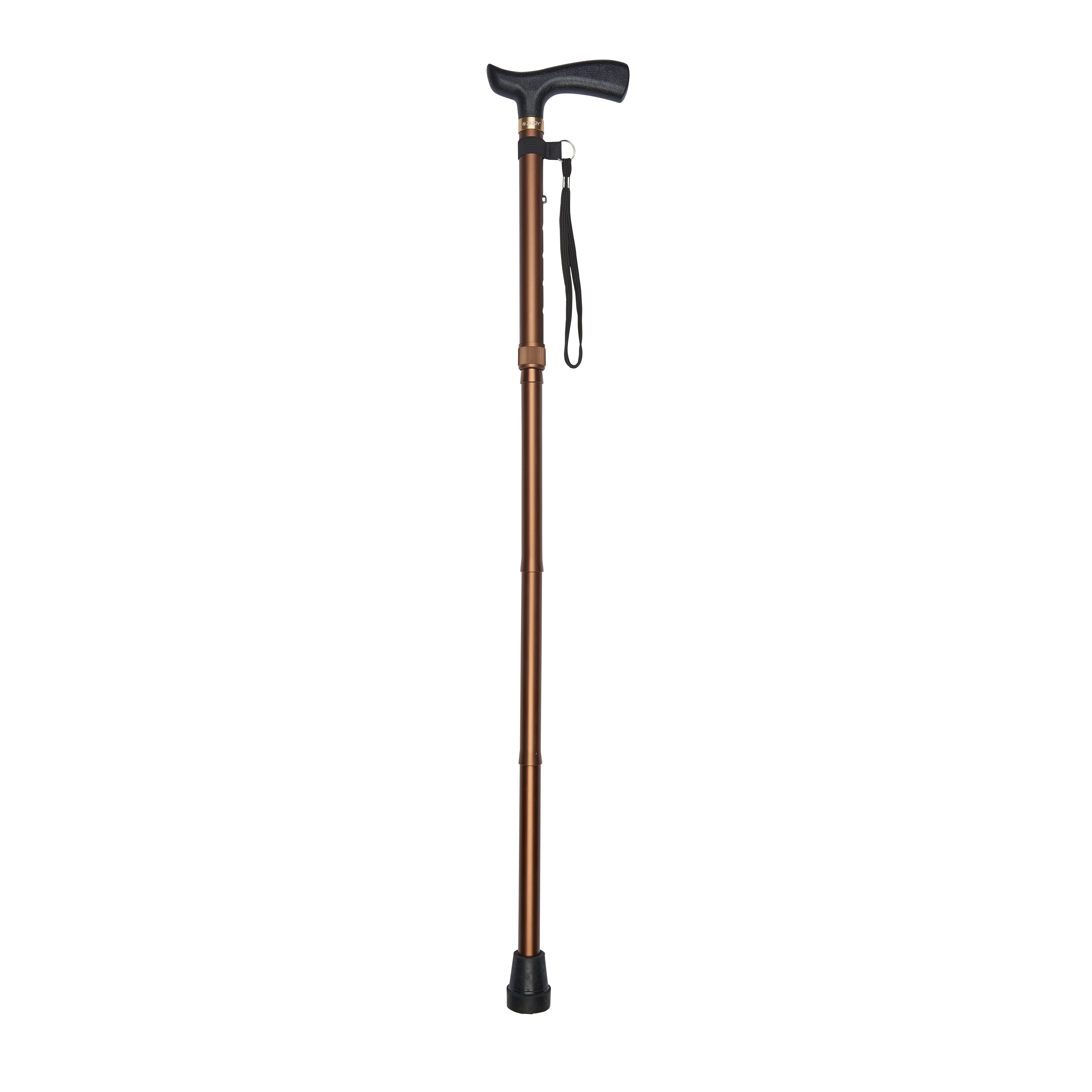 economy crutch handle folding stick bronze