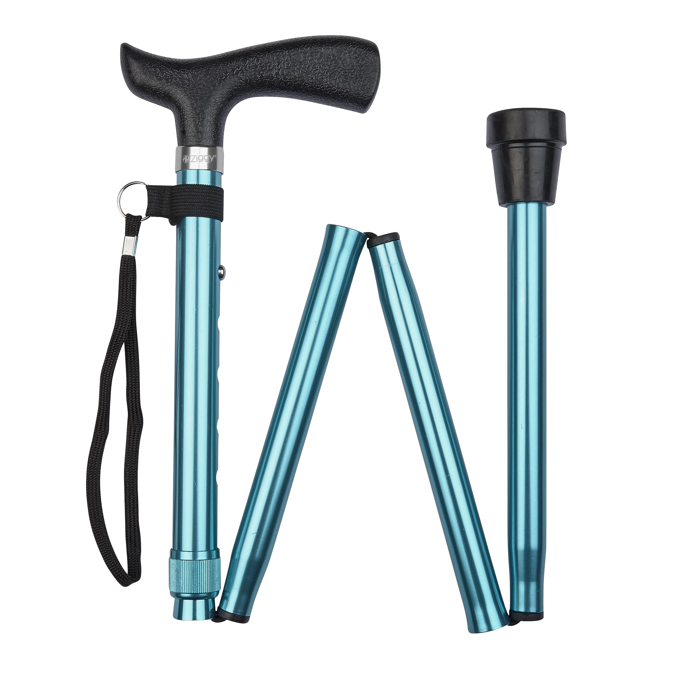 economy crutch handle folding stick teal