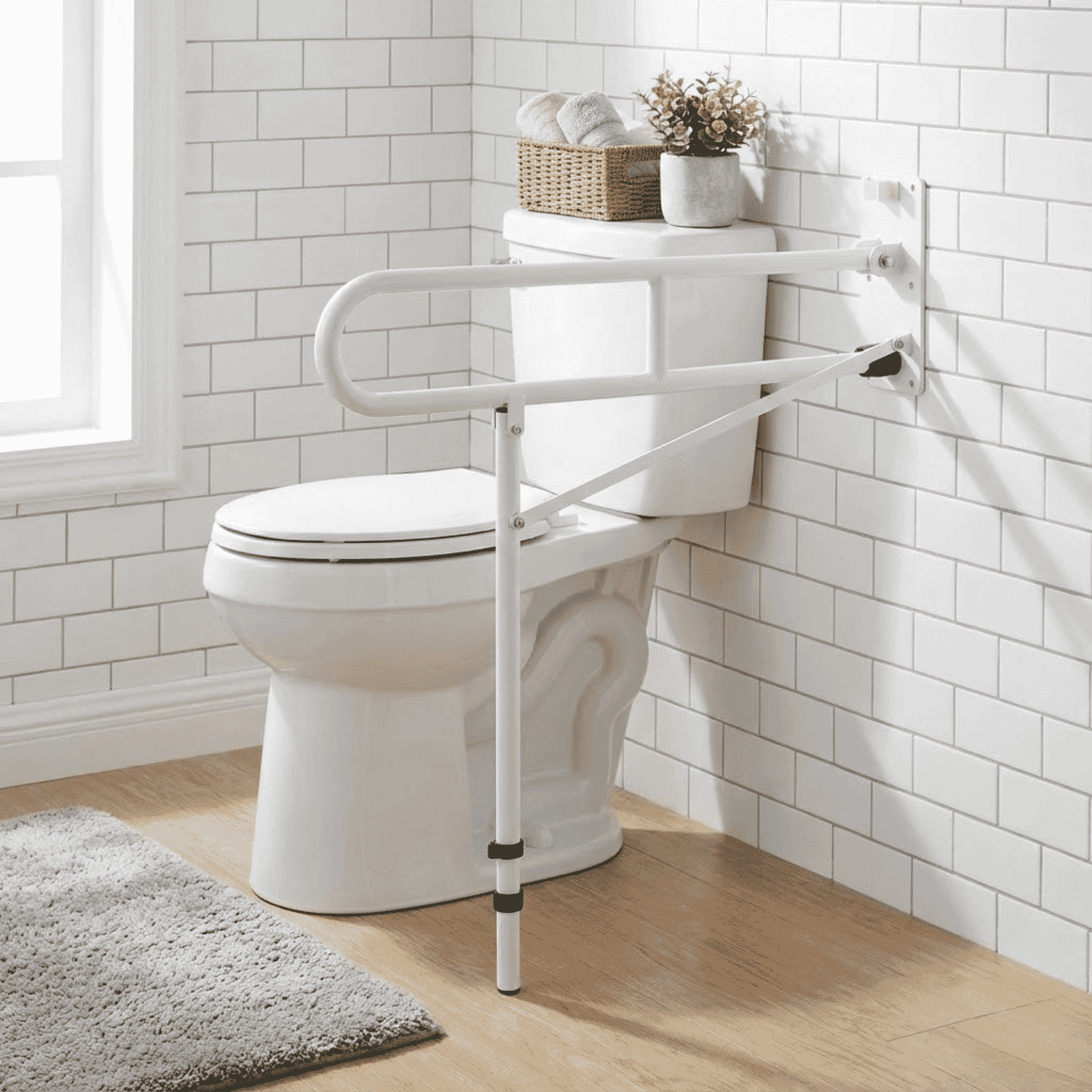 economy drop down rail with leg lifestyle