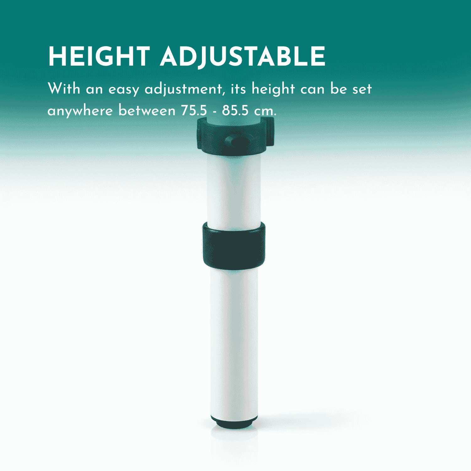 economy drop down toilet rail with leg height adjustable