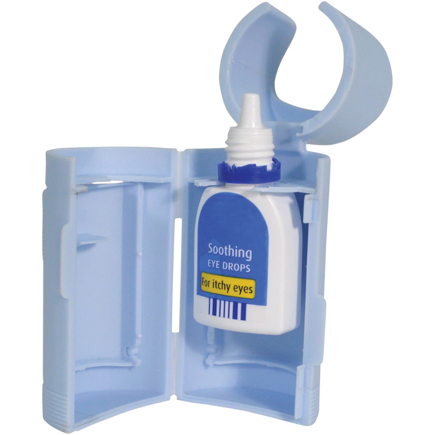 economy eye drop dispenser shown open