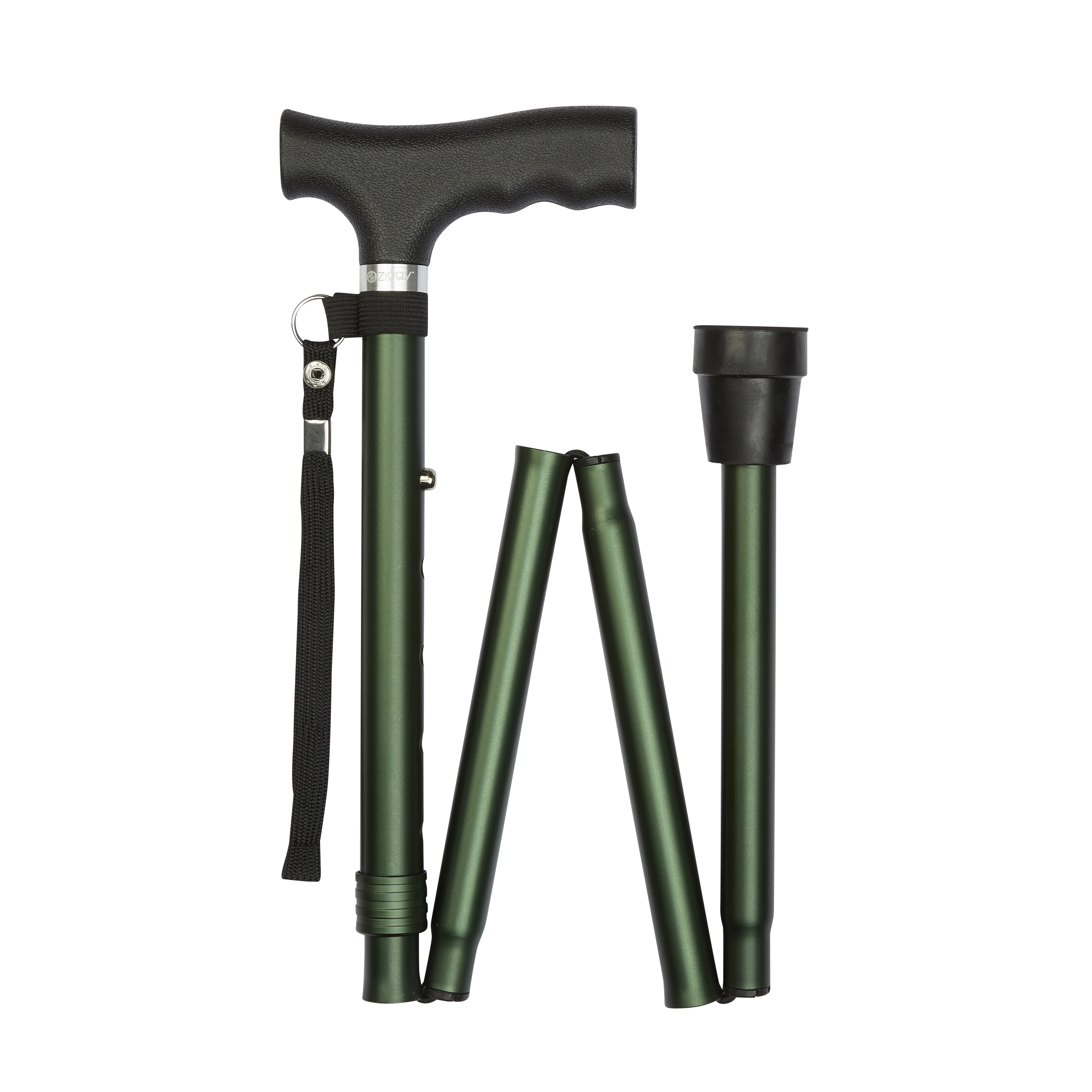 economy folding stick green folded