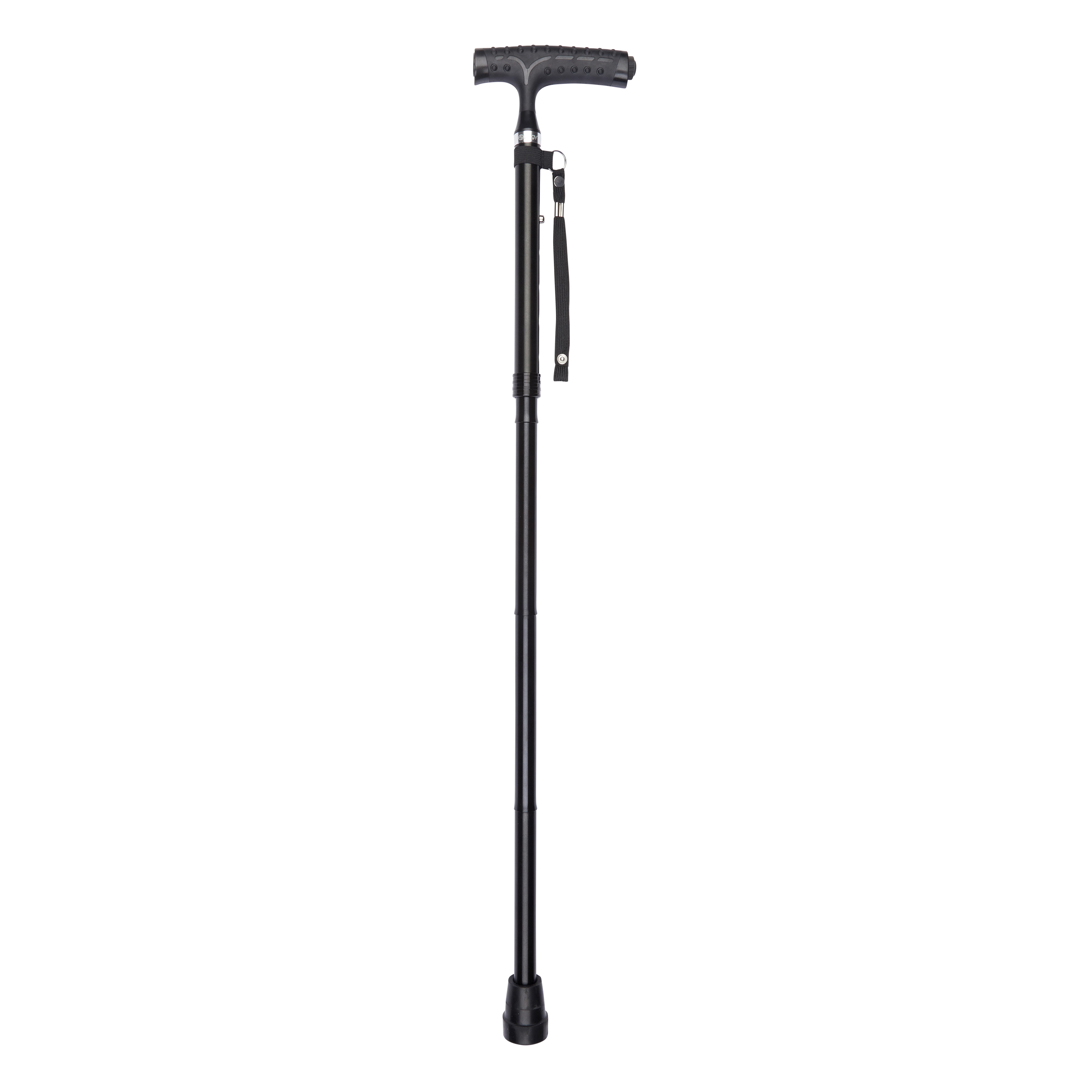 economy folding stick with built in torch full