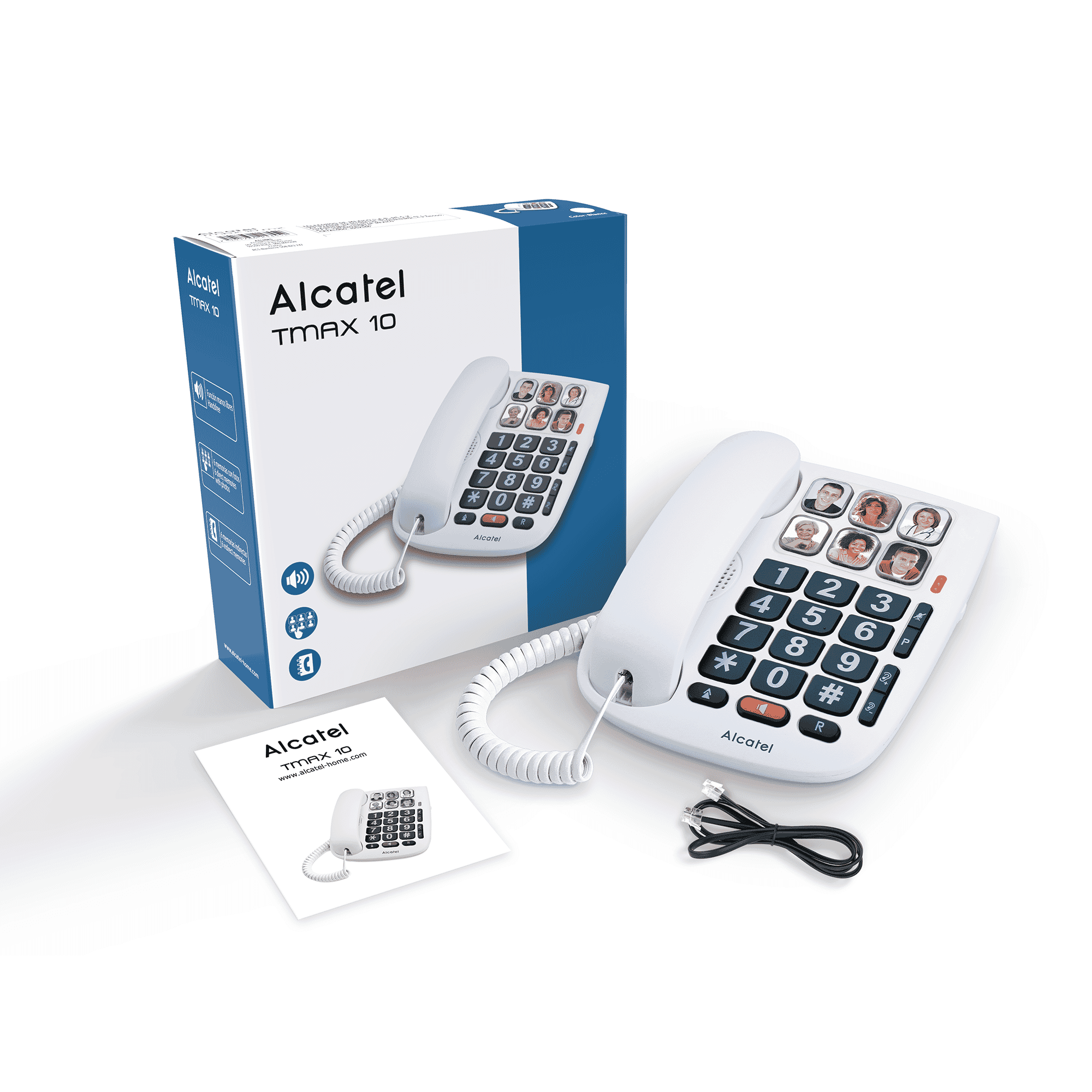 economy large button telephone pack and contents