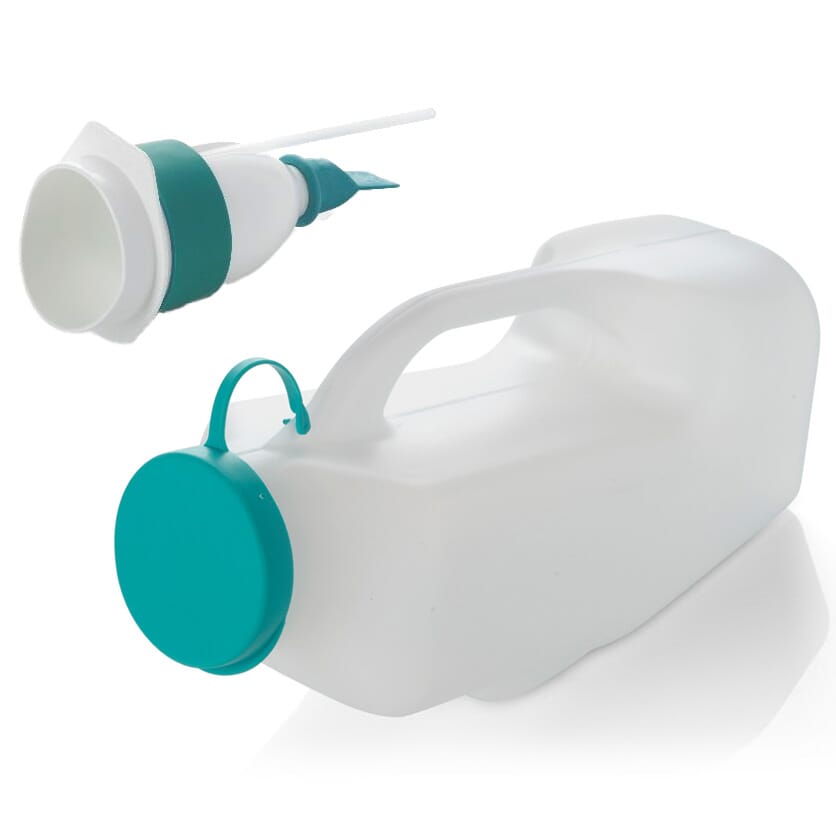 economy male urinal bottle with non leak valve