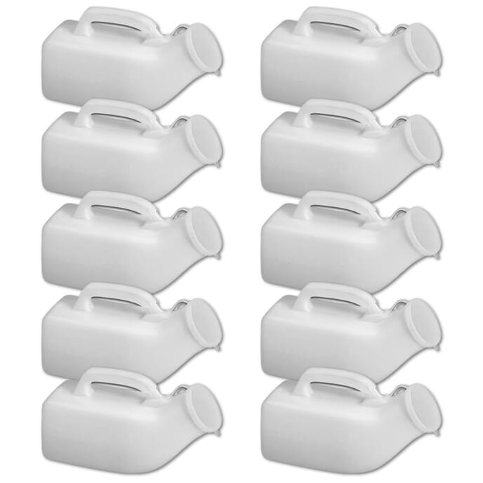 economy male urinal with lid pack of 10