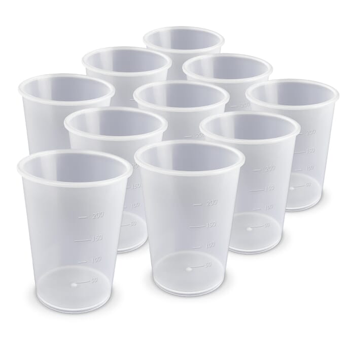 economy plastic beaker pack of 10