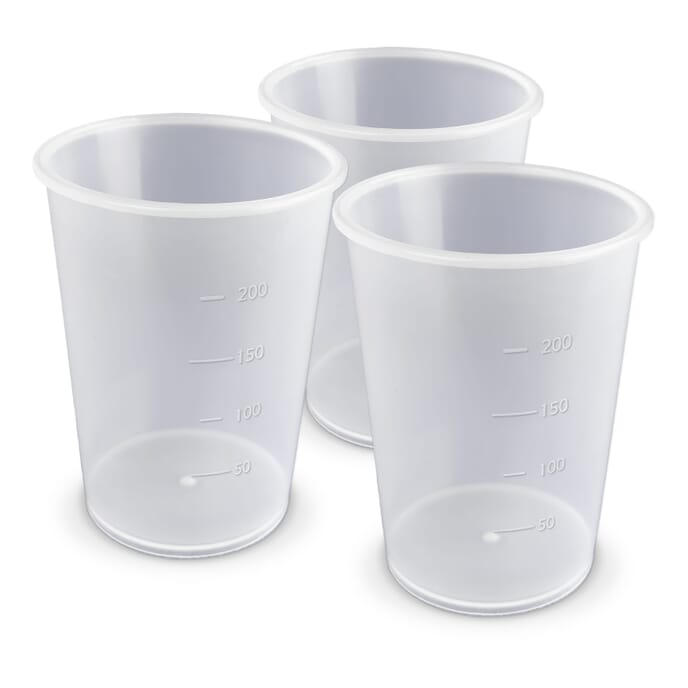 economy plastic beaker pack of 3