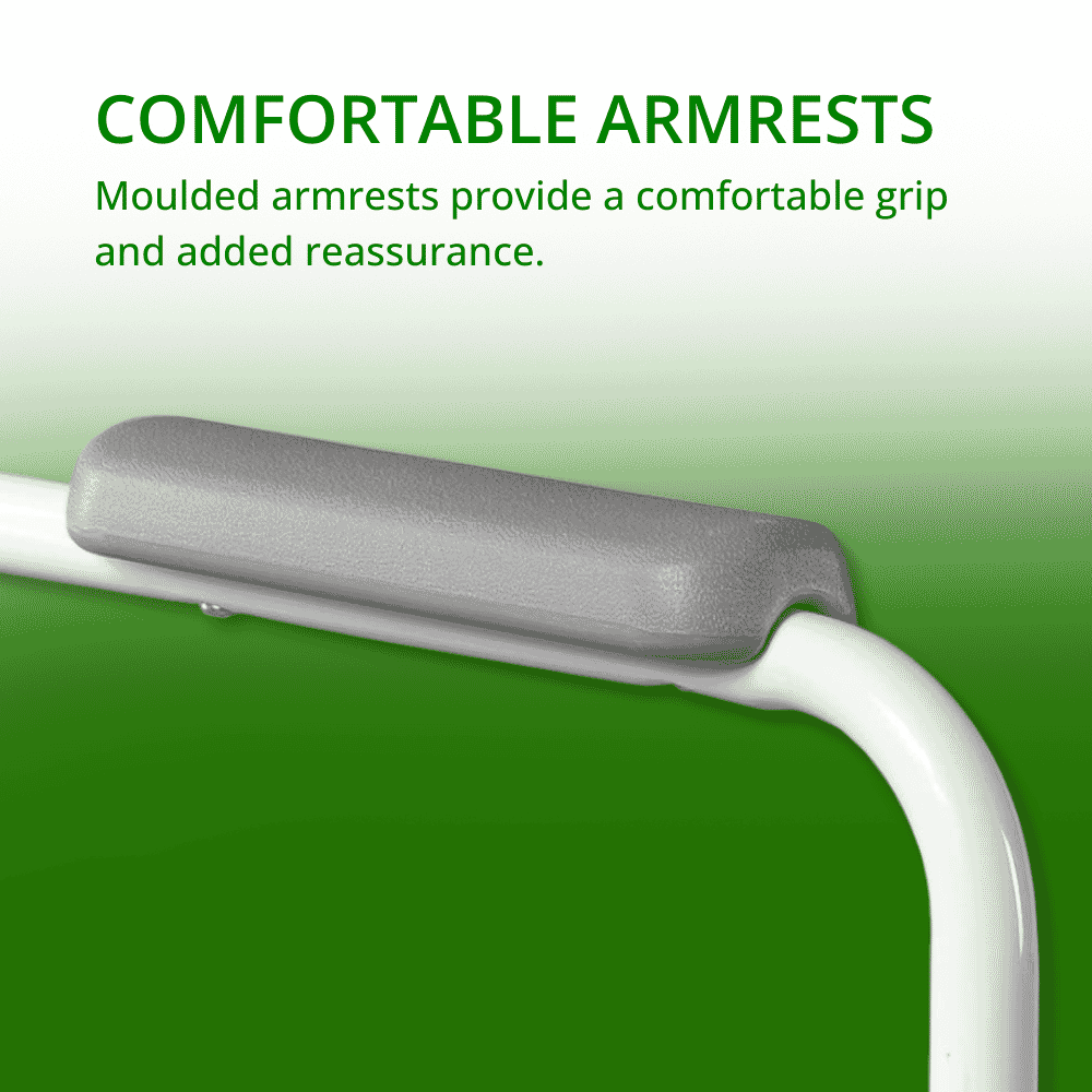 economy toilet frame armrests