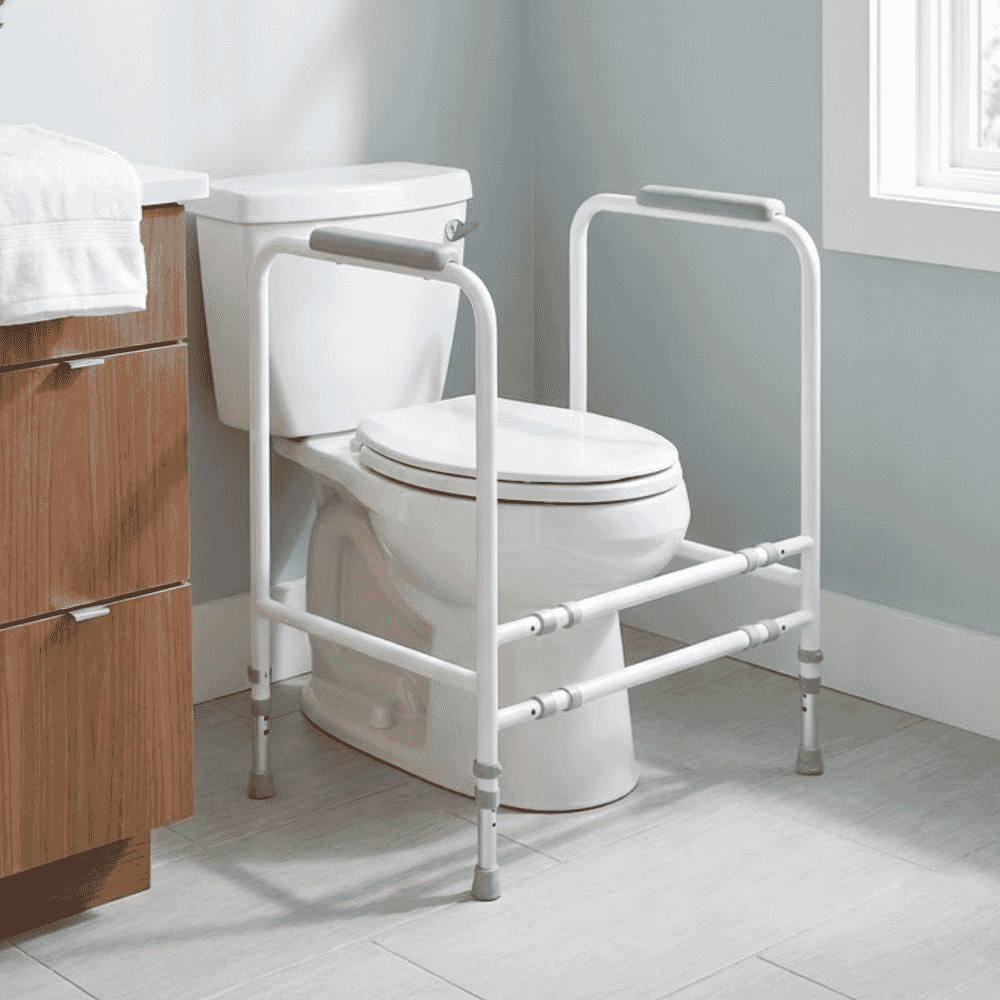 economy toilet frame around toilet