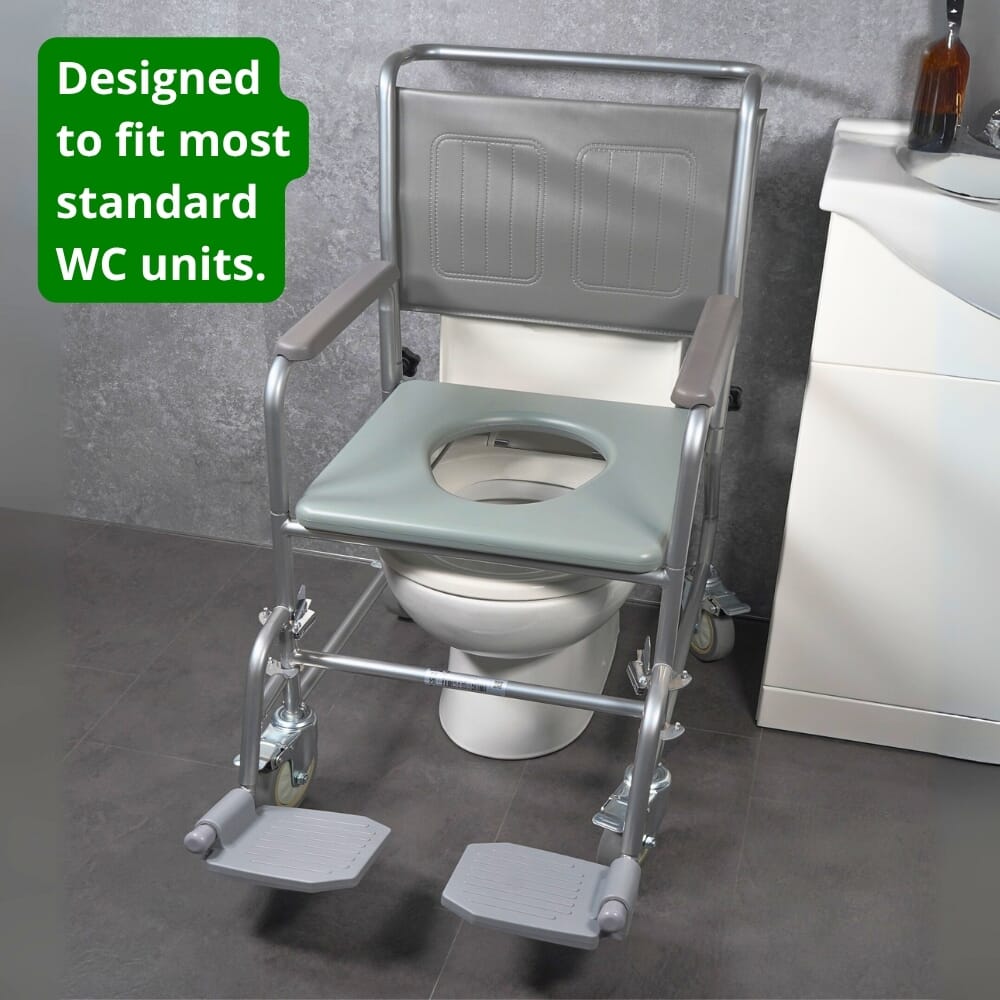 economy wheeled commode wc
