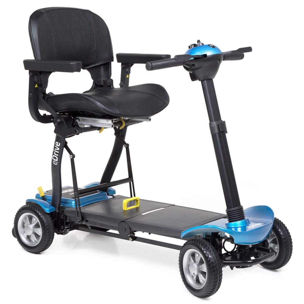 View eDrive Folding Mobility Scooter Blue information