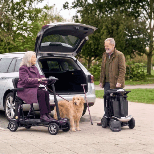 edrive folding mobility scooter lifestyle