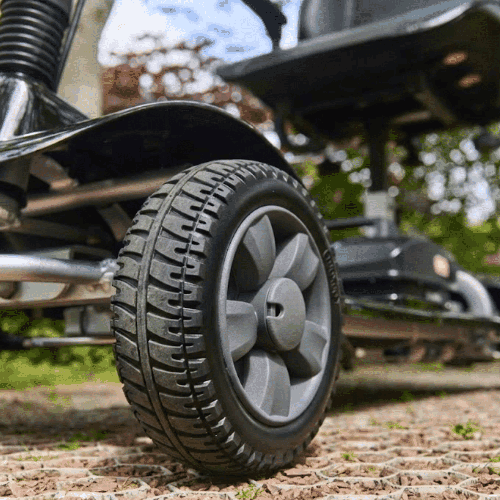 efly mobility scooter wheel detail