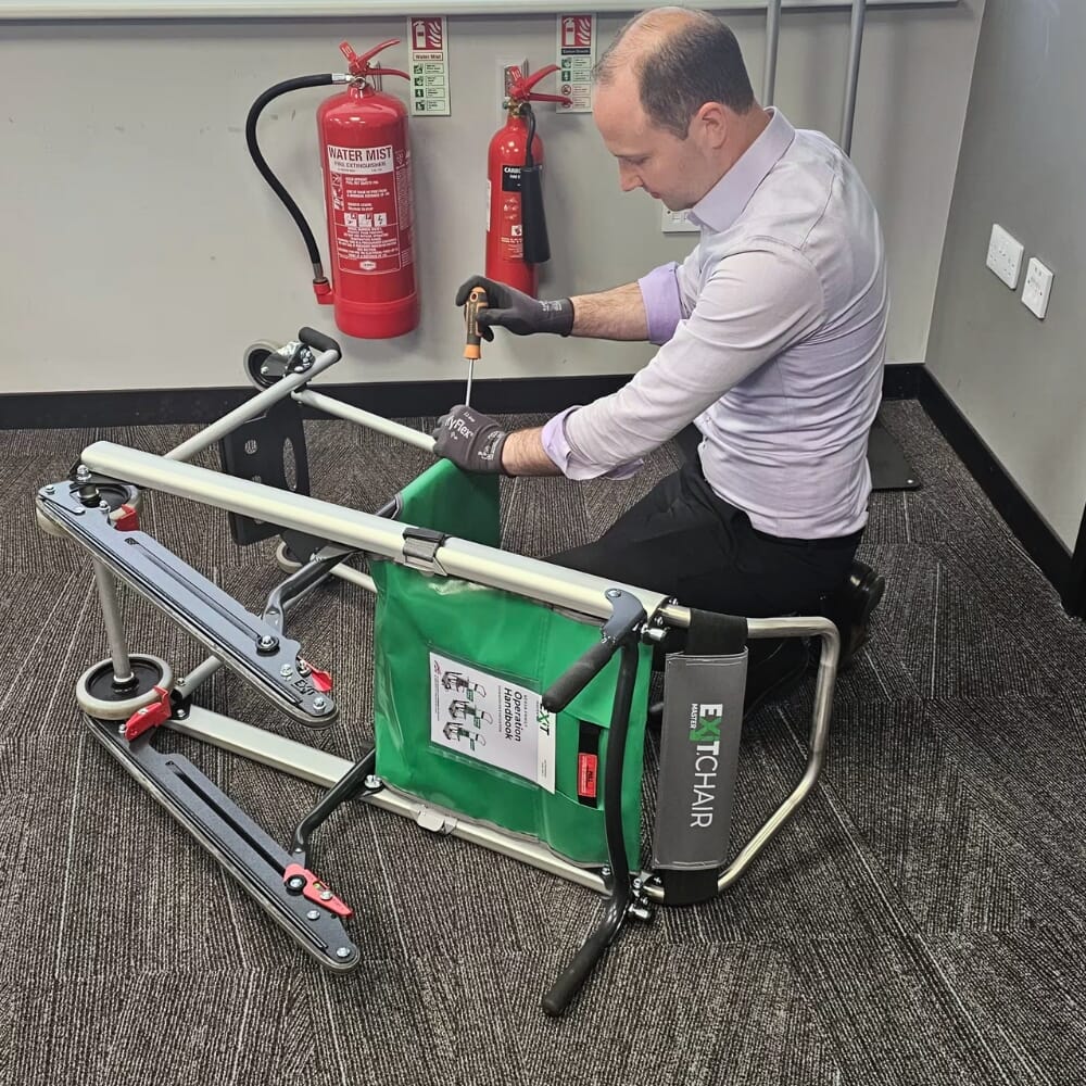 ego evacuation folding chair with servicing contract 