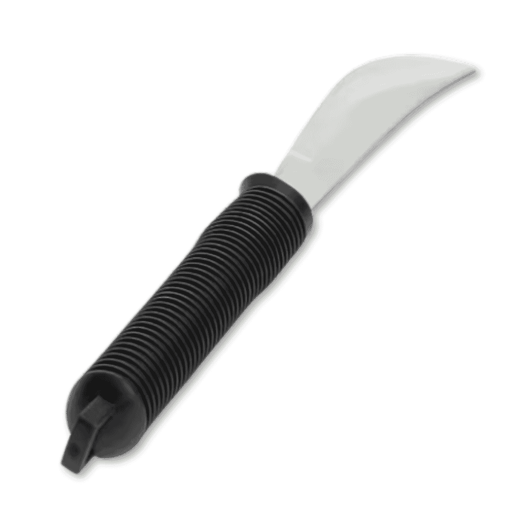 eight piece cutlery set with straps black knife